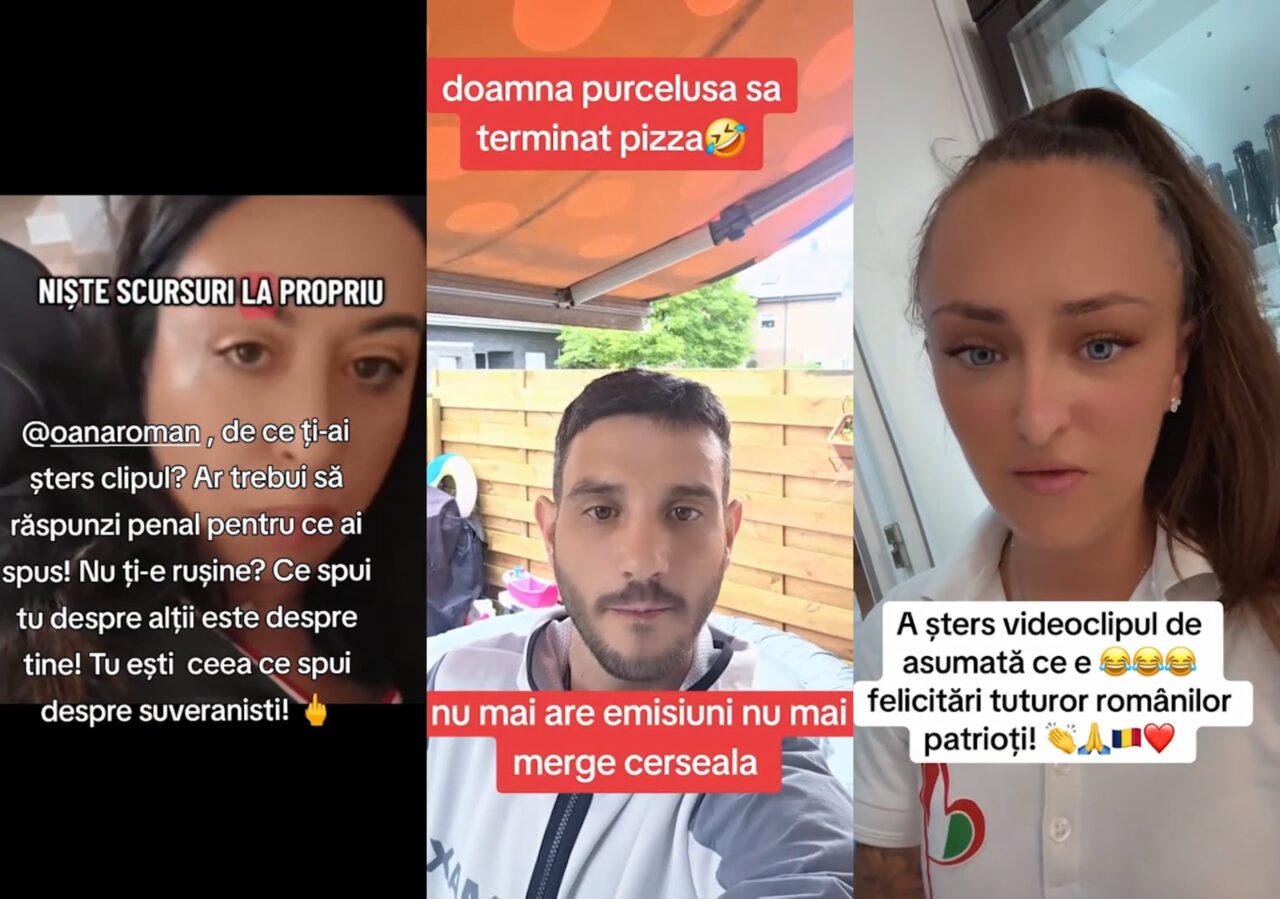 Scandal pe TikTok cu Oana Roman, care înjură suveraniștii. Cum i-au răspuns
