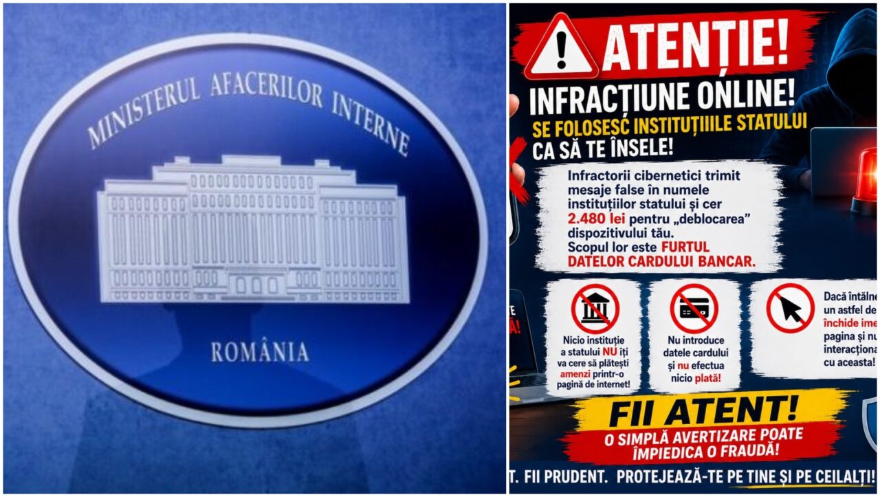 Ministerul Afacerilor Interne avertizează cetățenii cu privi