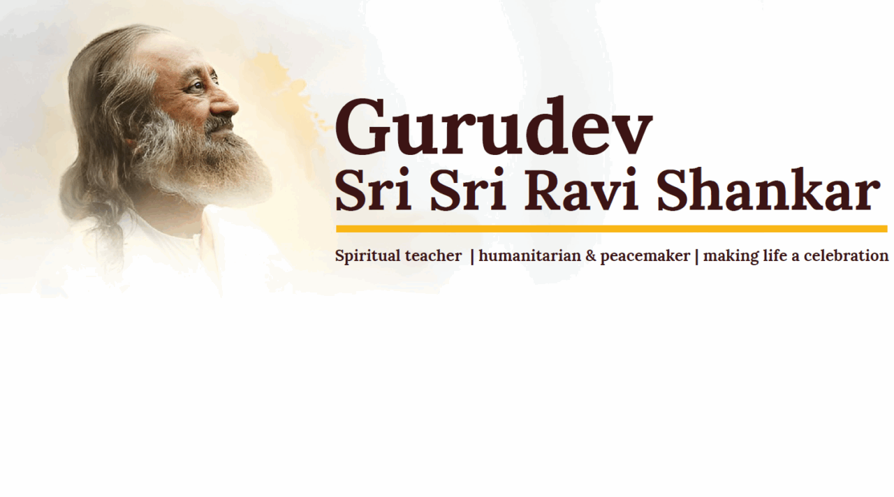 Gurudev Sri Sri Ravi Shankar, mentorul spiritual, ale cărui învățături ajută la crearea unei lumi fără violență, vine la București