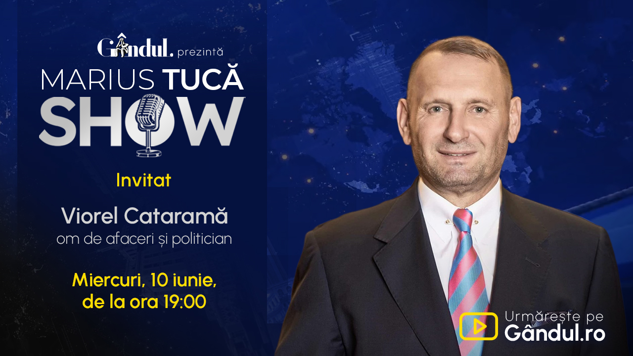 Marius Tucă Show începe miercuri, 10 iunie, de la 