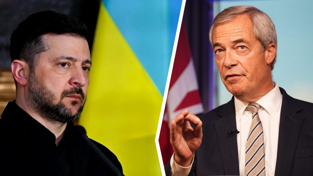 Zelenski critică partidul lui Nigel Farage pentru 
