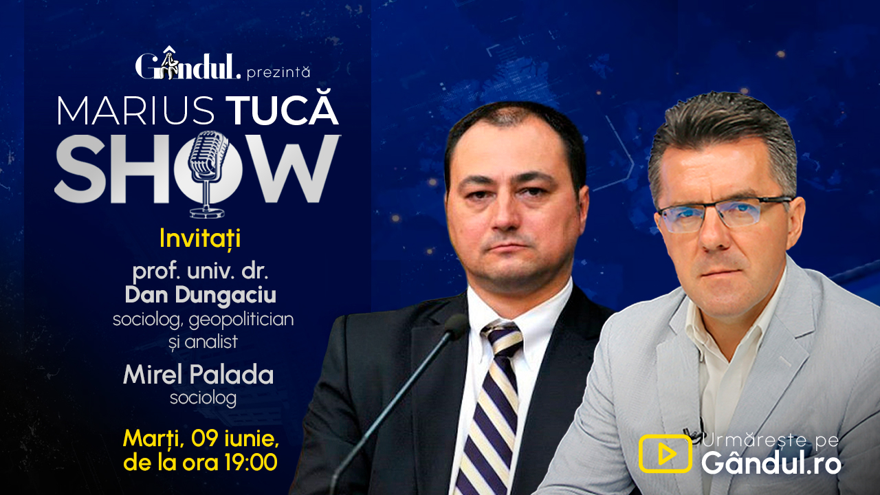 Marius Tucă Show începe marți, 9 iunie, de la ora 