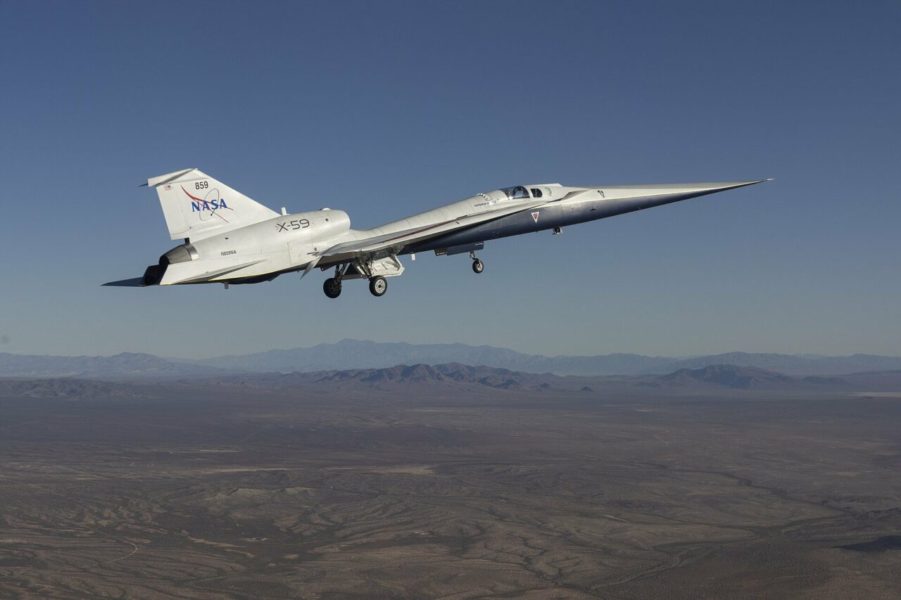 Avionul experimental X-59 al NASA a depășit pentru prima dată viteza sunetului