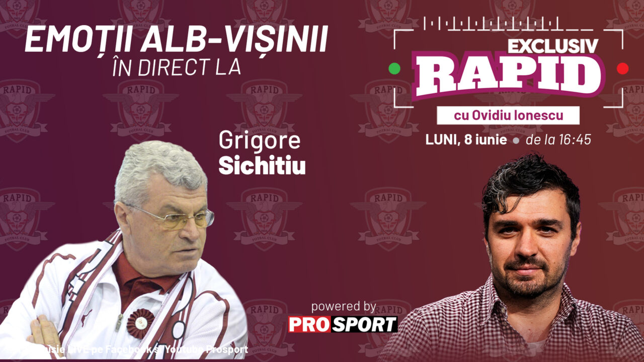 E zi de „EXCLUSIV RAPID”. Vă așteptăm alături de noi de la 1