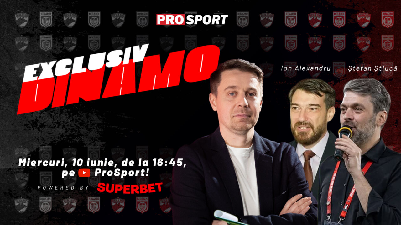 EXCLUSIV DINAMO, azi de la 16:45, cu Ștefan Știucă și Ion Al