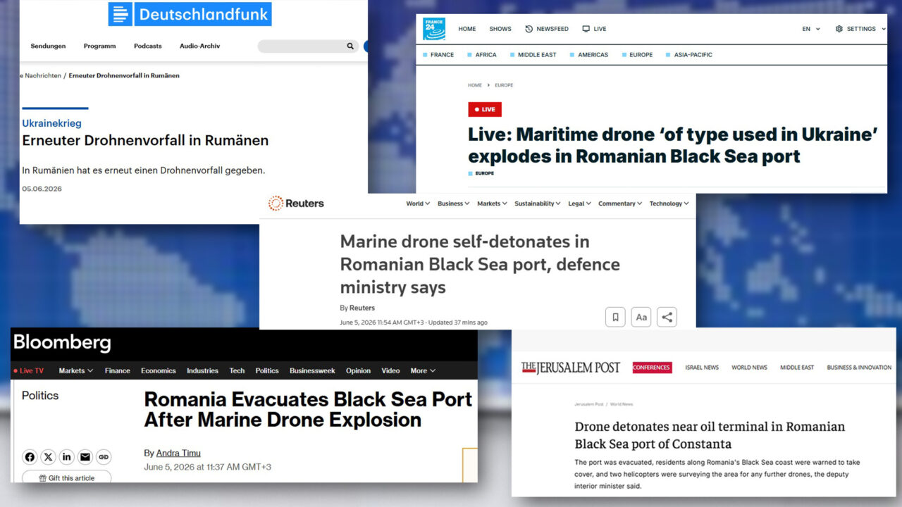 Cum titrează presa internațională explozia dronei marine în Portul Constanța