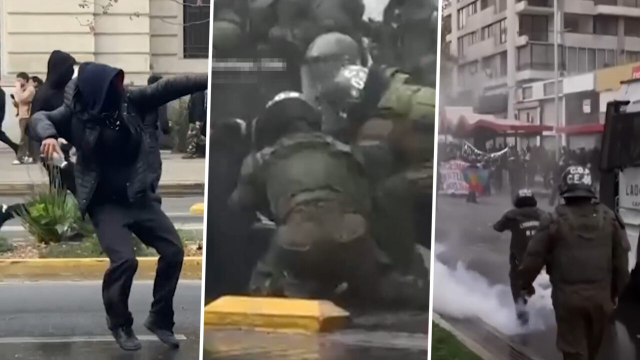 Proteste violente în Santiago. Mii de studenți și profesori au ieșit în stradă împotriva reducerilor bugetare din educație