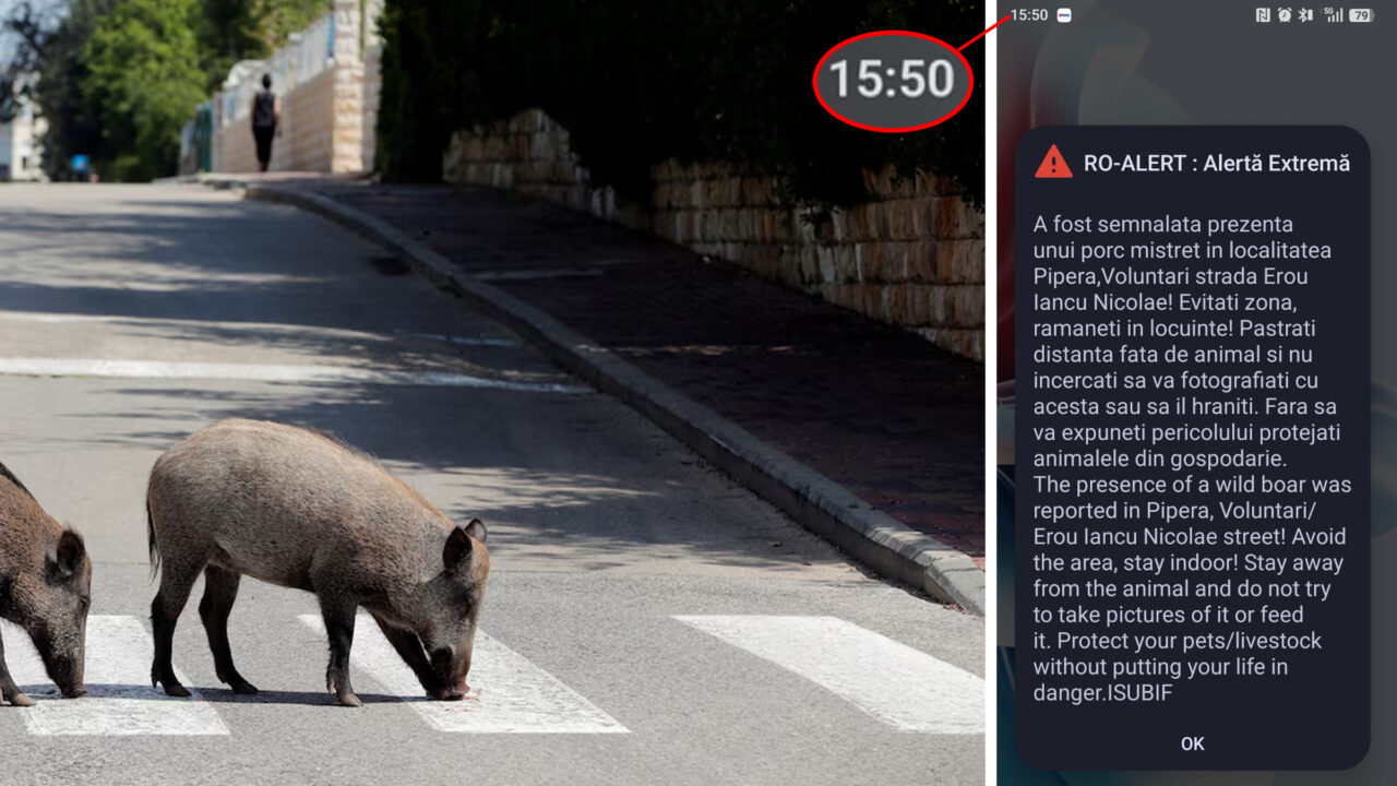Un porc mistreț a fost văzut în Pipera. Autorități