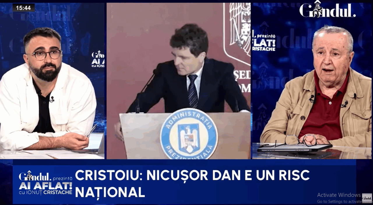 Cristoiu cere schimbarea lui Nicușor Dan: Președintele e un risc național