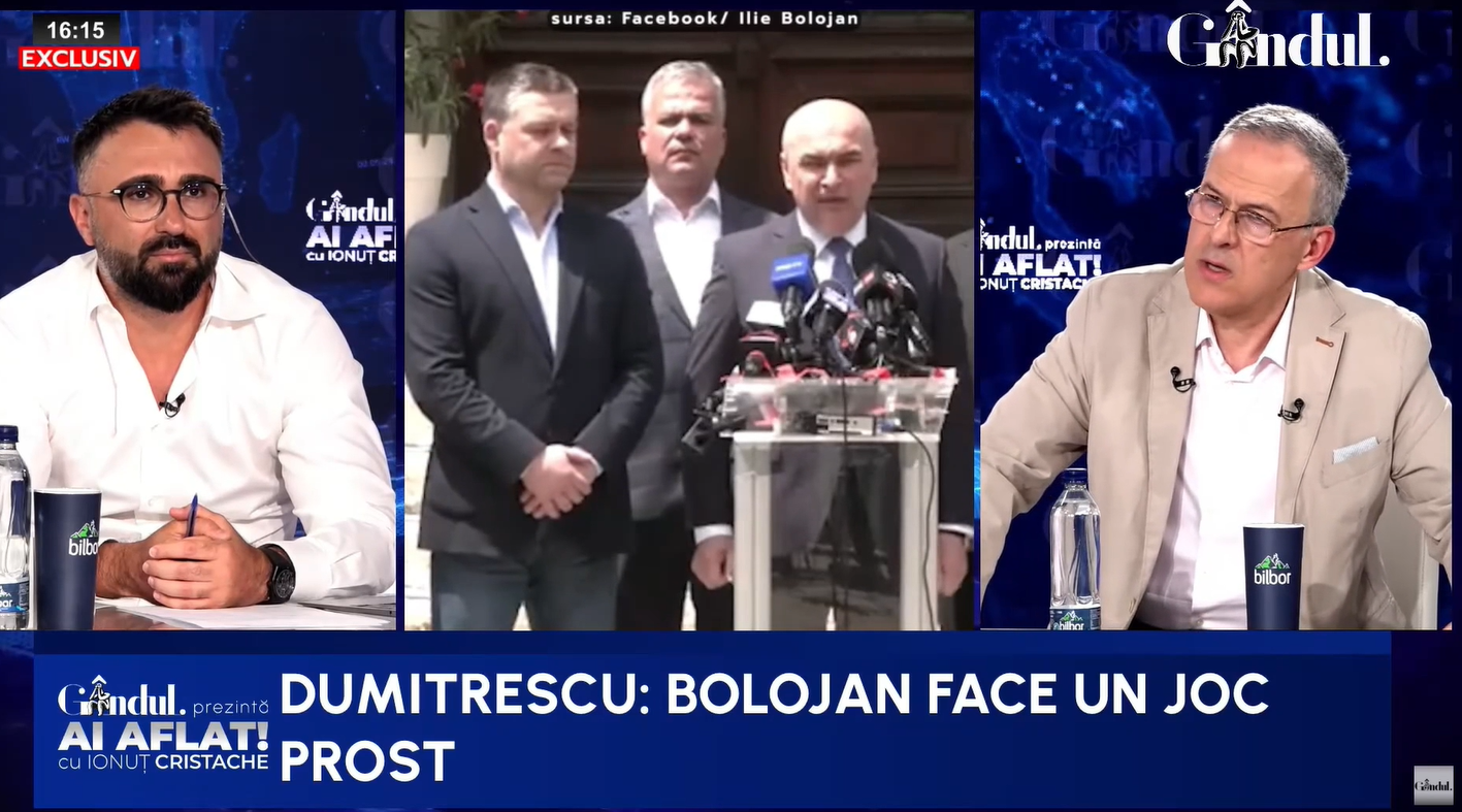 Articolul analizează declarațiile lui Răzvan Dumitrescu despre criza politică, rolul lui Ilie Bolojan și u… — rated ÎNȘELĂTOR