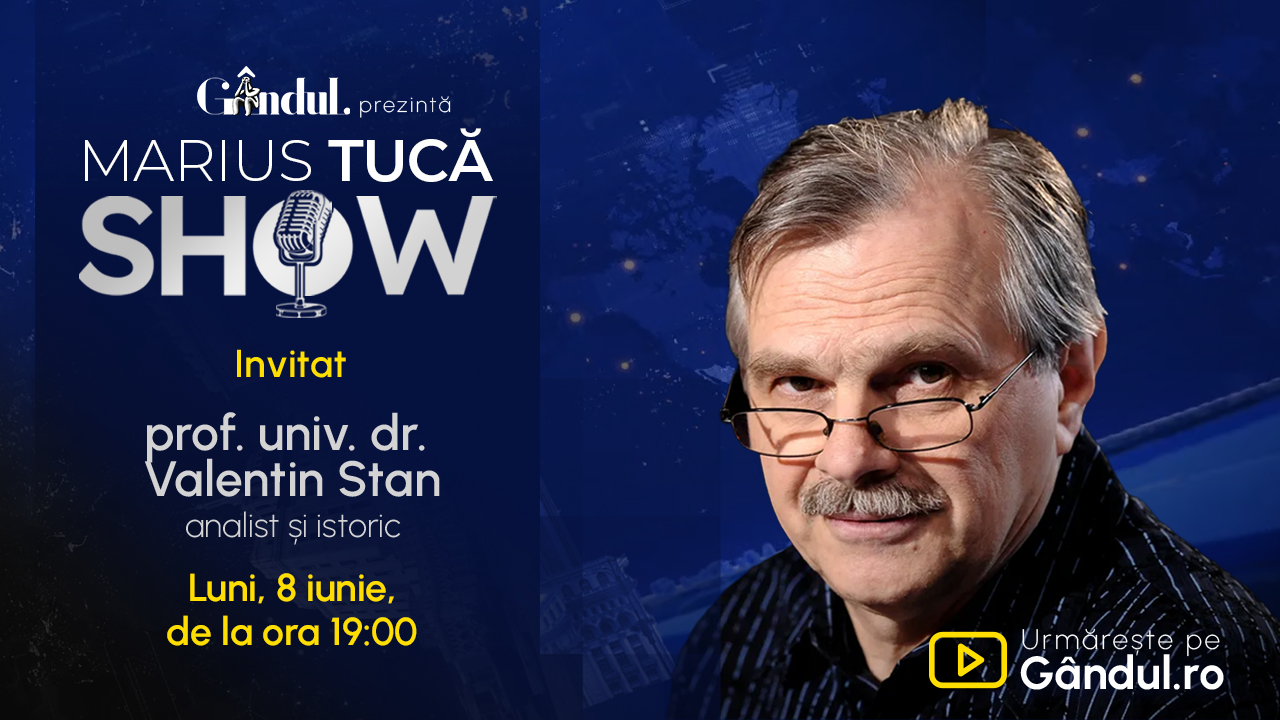 Marius Tucă Show începe luni, 8 iunie, de la ora 19.00, pe G