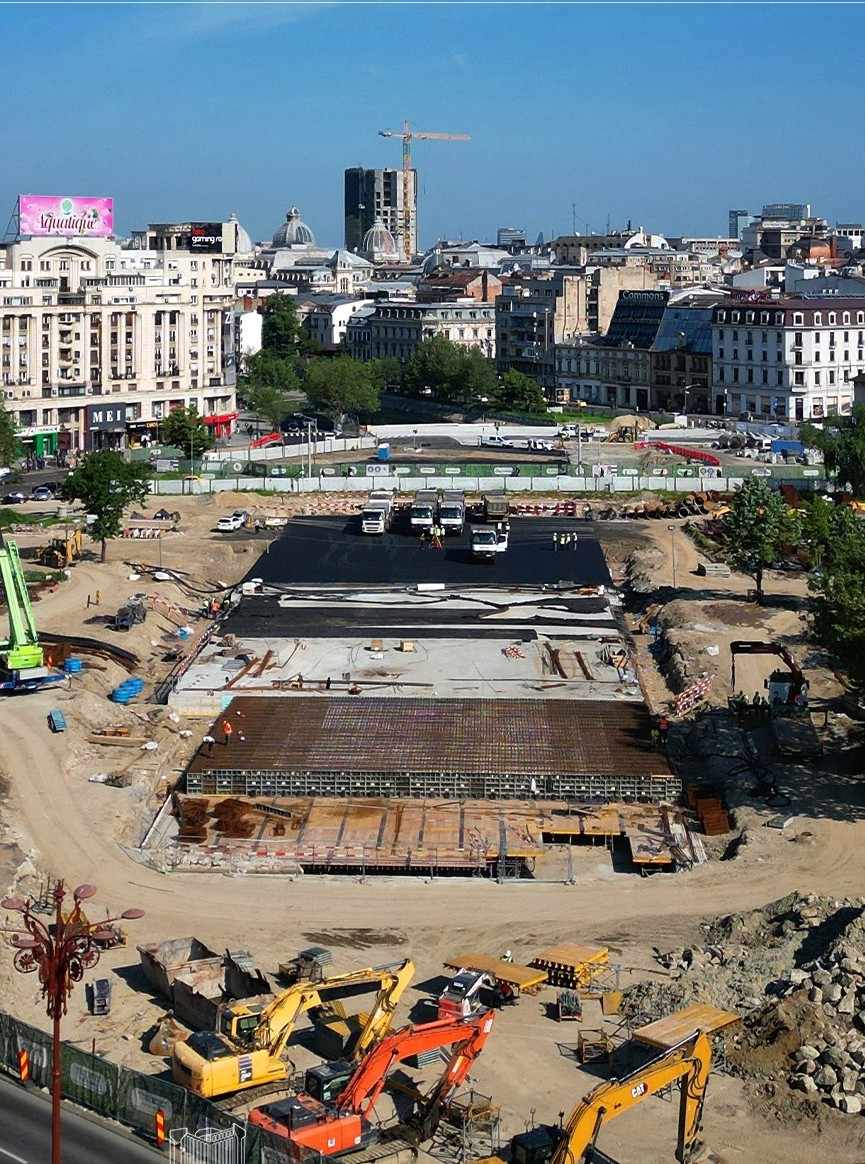 Comunicat: Aflate la un procent de peste 60%, lucrările de refacere a Planșeului Unirii intră în ultima etapă de execuție