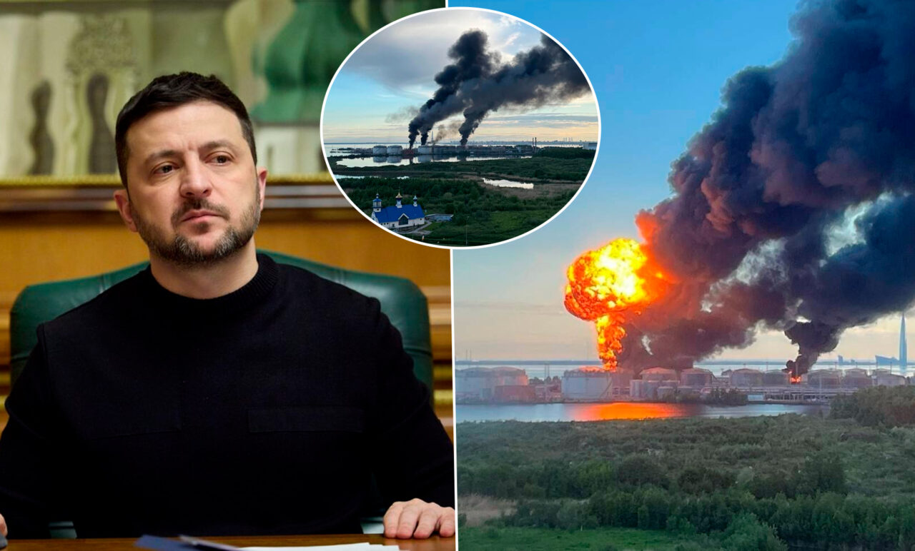 Alertă în orașul natal al lui Putin. Ucraina a atacat cu drone cel mai mare terminal petrolier rusesc, situat în Sankt Petersburg. Ce anunță Zelenski
