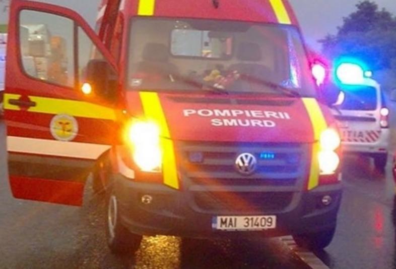 Șase persoane au fost rănite în urma unui accident violent pe DN 13A. Victimele, transportate la spital