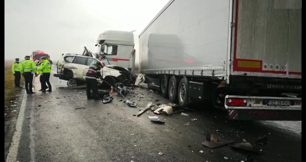 Accident rutier în Brăila. Două persoane au murit, iar alte doua au fost rănite