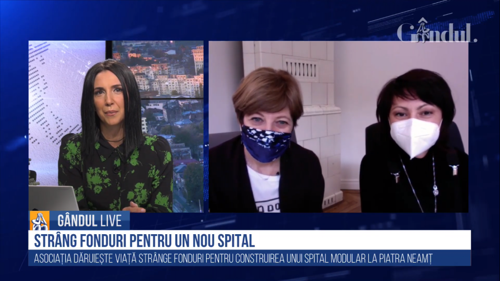 GÂNDUL LIVE. Carmen Uscatu și Oana Gheorghiu, fondatoarele „Dăruieşte viaţă”: Faptul că oamenii și-au pus încrederea în noi și au donat ne-a ajutat să construim un spital modular la Elias / Vrem să facem ceea ce statul nu a reușit