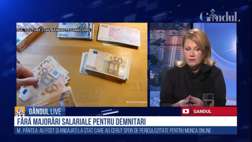GÂNDUL LIVE. Mihaela Pântea, moderatorul emisiunii GÂNDUL FINANCIAR: Nu cred că anul 2021 va fi cel mai crunt. Solicitarea UE de comunicare a măsurilor privind combaterea fraudelor cu fonduri europene este benefică | VIDEO