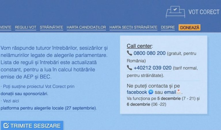 ALEGERI PARLAMENTARE 2020. Află unde poți sesiza neregulile observate în secția de votare