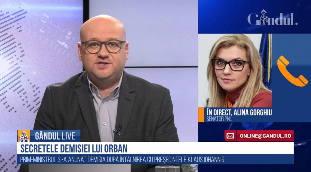 GÂNDUL LIVE. Alina Gorghiu: Viitoarea coaliție, formată din PNL, USR PLUS și UDMR / PNL va da viitorul premier!