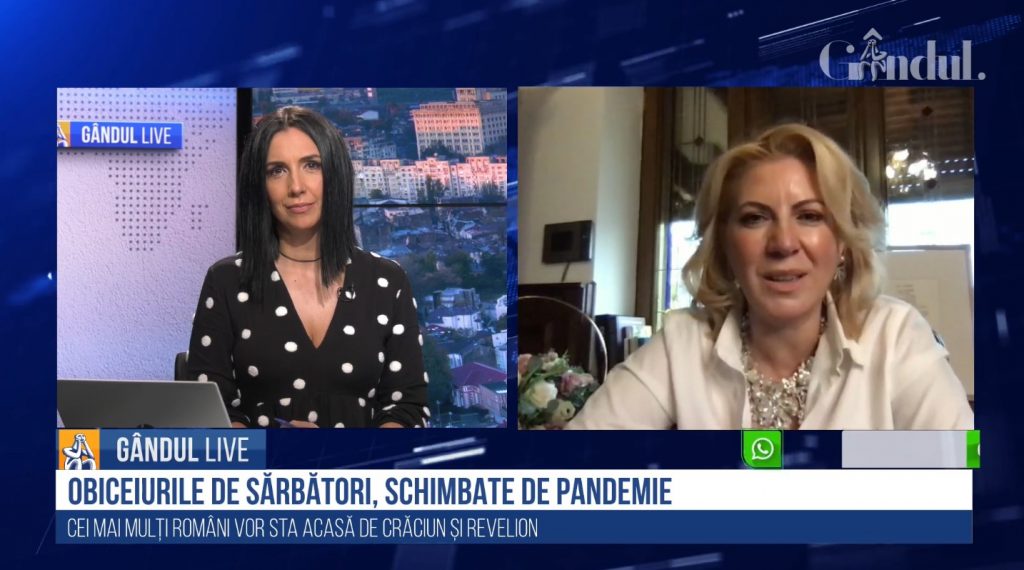 GÂNDUL LIVE. Cristina Chiriac, președinte CONAF: „Cuvântul de bază în 2021 va fi PRECAUȚIE” / „Despre antreprenoriatul feminin: Femeile au suferit în pandemie, fie că vorbim de antreprenoare sau angajate”