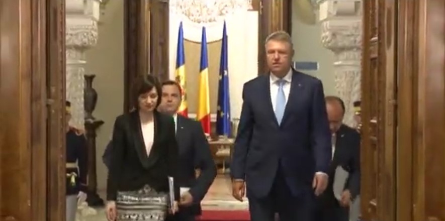 Klaus Iohannis, în vizită oficială la Chișinău, la invitația Președintelui Republicii Moldova, Maia Sandu