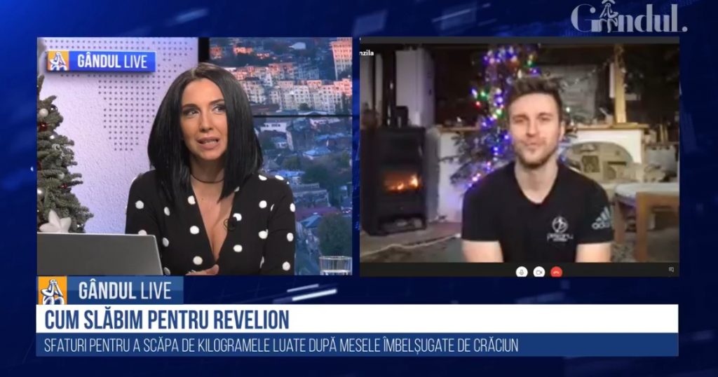 GÂNDUL LIVE. Paul Adrian, antrenor de fitness: „Mâncăm câte puțin din fiecare” / „Ieșim afară la mișcare, măcar o oră”
