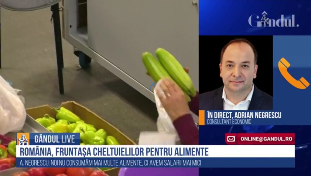 GÂNDUL LIVE. Analistul financiar Adrian Negrescu, invitat în ediția de luni, 11 ianuarie, începând cu ora 11.30