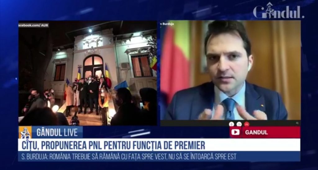 Vicepreședintele PNL, Sebastian Burduja, la GÂNDUL LIVE: „Florin Cîtu este o propunere foarte bună. Cunoaște foarte bine situație economică și guvernamentală a țării/ Opoziția e una complicată ”