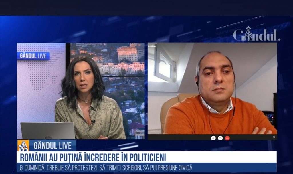 Sociologul Gelu Duminică la GÂNDUL LIVE, după ultimul sondaj al vieţii religioase din România: „A încercat să arate mesajul subliminal pe care zona religioasă îl dă instituțiilor laice”