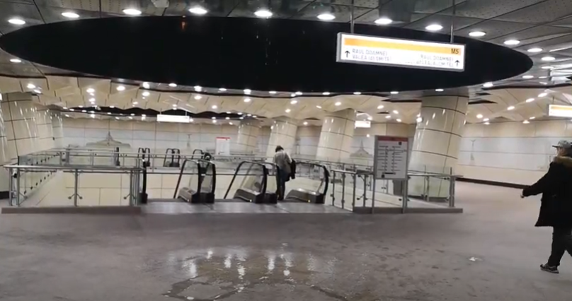 Stația de metrou Eroilor 2, inaugurată în urmă cu nici 3 luni, din nou inundată