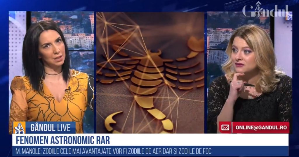 Astrologul Mădălina Manole, la GÂNDUL LIVE, despre conjuncția planetelor Saturn și Jupiter: Se va revoluționa toată lumea și se va pleca în primul rând de la tehnologie! – VIDEO