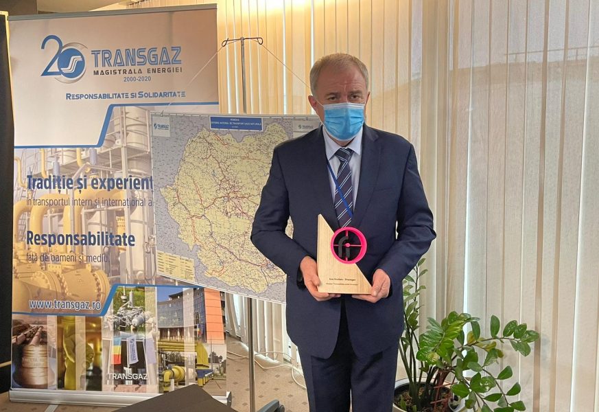 Ion Sterian, directorul general Transgaz, a obţinut Premiul „Personalitatea anului în energie”, la Gala Financial Intelligence 2020