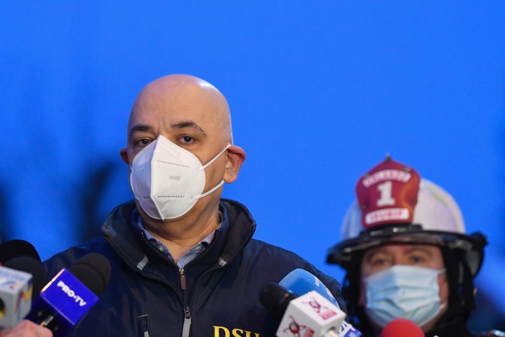 Incendiu la Institutul „Matei Balș”. Raed Arafat: Nu mai sunt alți pacienți cu arsuri