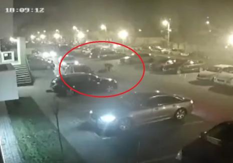Atacul polițistului local din Oradea asupra soției sale, surprins de camerele de supraveghere! (VIDEO)