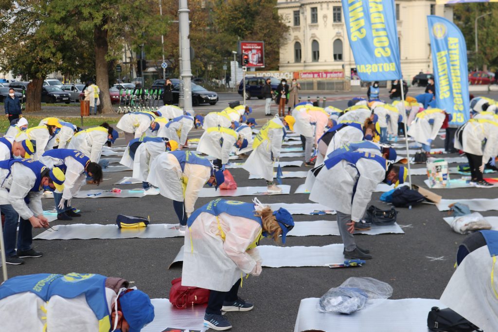 Federația Solidaritatea Sanitară se mută în stradă. Încă un protest în Capitală împotriva Guvernului Cîțu!