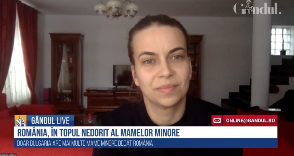 GÂNDUL LIVE. Adriana Radu, președintele Asociației Sexul versus Barza: „Guvernul nu este capabil să păstorească o rețea de planificare familială”