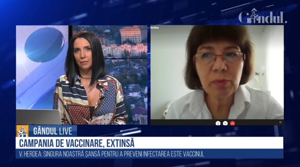 GÂNDUL LIVE. Valeria Herdea, medic de familie: „Oameni buni, vaccinați-vă, protejați-vă și reluați-vă viața!”