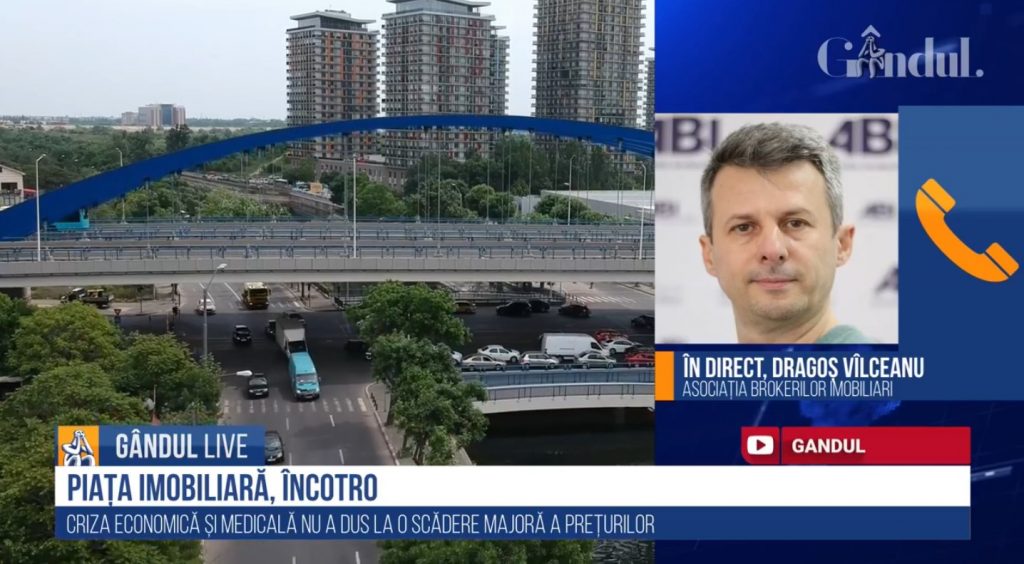 GÂNDUL LIVE. Dragoș Vâlceanu, analist imobiliar: „Prețurile nu vor scădea, mai ales la casele noi” / „Cum să scadă, dacă au vândut mai mult?”