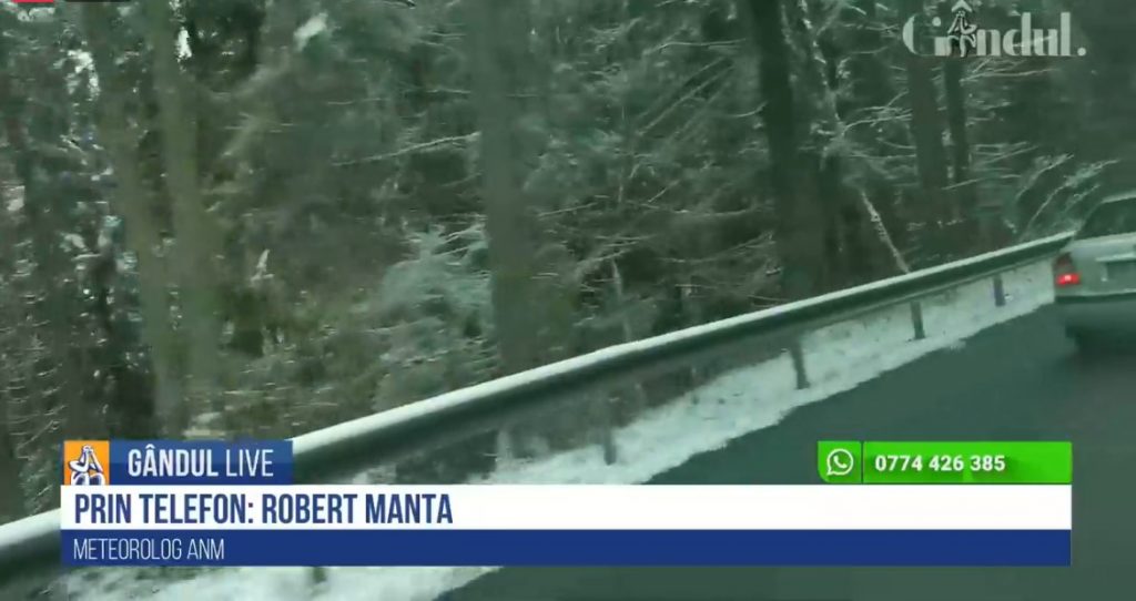 GÂNDUL LIVE. Robert Manta, meteorolog ANM: „Vom avea temperaturi și de minus 20 de grade!”