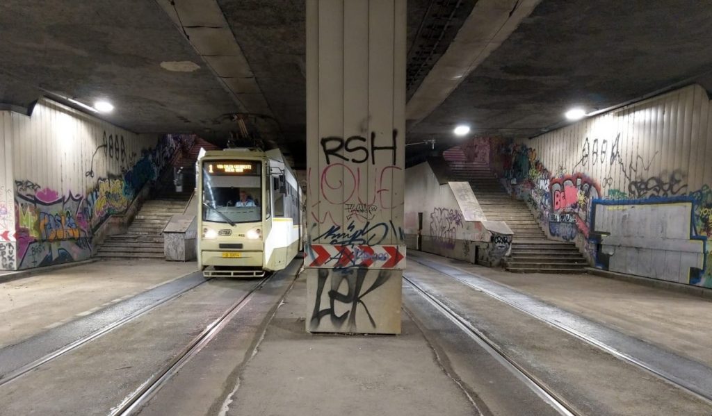 STB și Primăria Capitalei au demarat lucrările la realizarea stației de tramvai din Pasajul Victoria