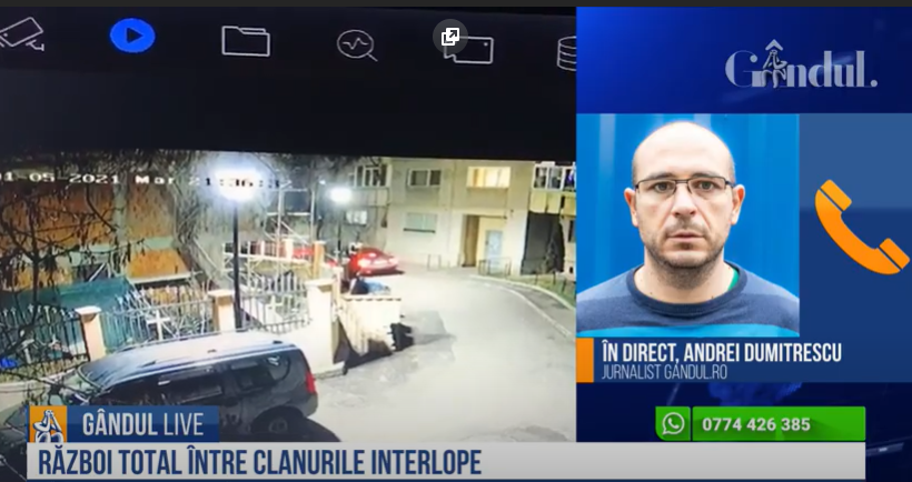 GÂNDUL LIVE. Război total între cele mai periculoase clanuri din București! Andrei Dumitrescu, jurnalist GÂNDUL.RO: „Conflictul dintre Bebino și membri altei grupări a avut urmări pe care nu le aștepta nimeni”