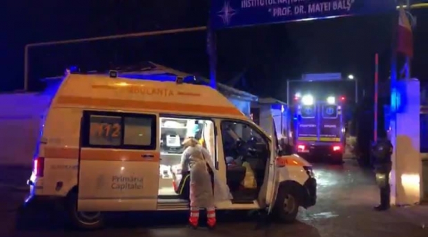 Incendiu la Institutul „Matei Balș”. Procurorii au ajuns la spital / A fost deschis un dosar penal in rem