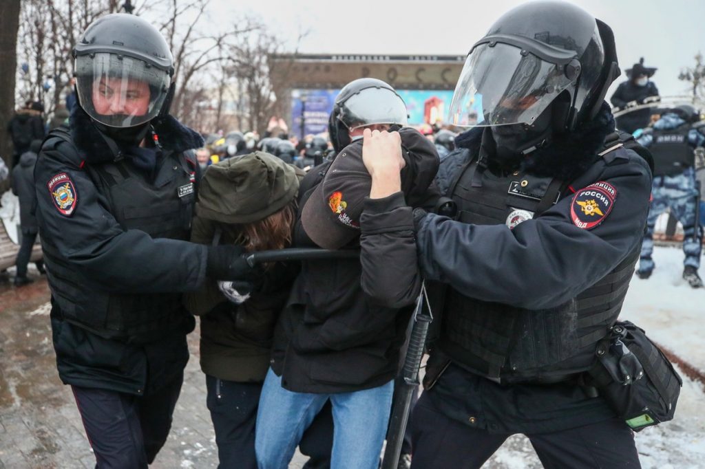 Peste 2.000 de persoane au fost arestate în timpul protestelor pro-Navalnîi din Rusia. LIVE UPDATE | VIDEO