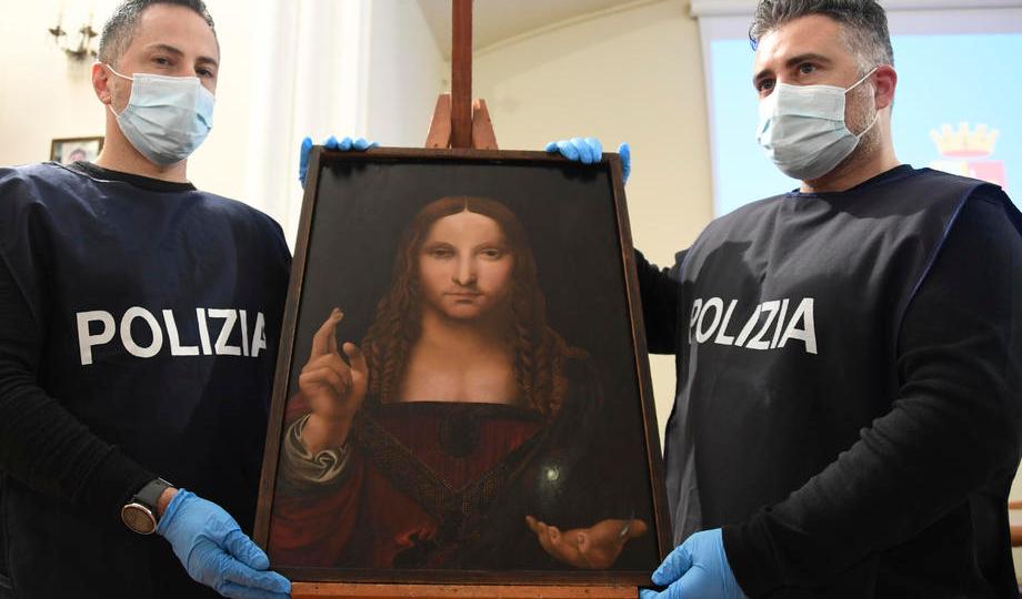 Poliția a recuperat dintr-un apartament din Napoli o copie după „Salvator Mundi”, cel mai scump tablou din lume