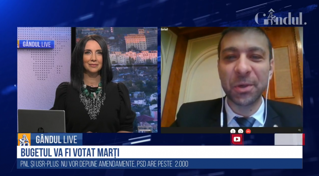 GÂNDUL LIVE. Gabriel Valer-Zetea (PSD): „Ne-a ajuns cuțitul la os. Bugetul PNL, unul al austerității” / Sebastian Burduja (PNL): „Suntem obișnuiți cu lucrurile făcute din pix de PSD”
