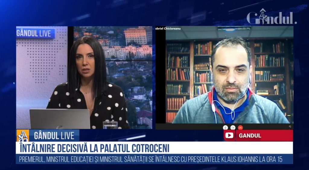 GÂNDUL LIVE. Gabriel Chicioreanu, FNAP-IP: „Ministrul Cîmpeanu spunea că elevii vor începe școala fizic. Între timp a lăsat-o mai moale…”