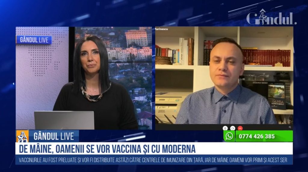 GÂNDUL LIVE. Medicul Adrian Marinescu: „Virusul suferă mutații în permanență / Este important să avem suficiente doze”
