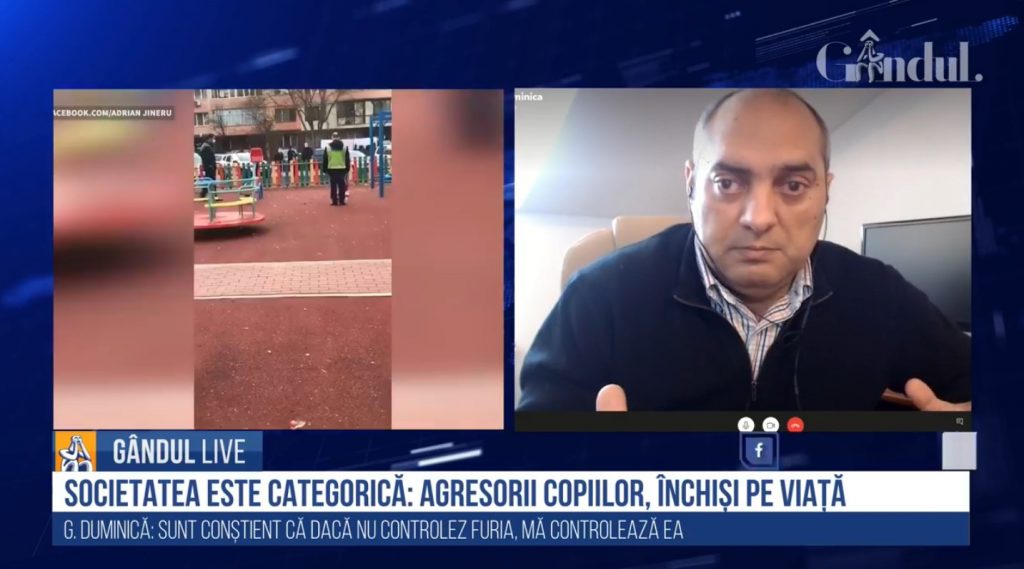 GÂNDUL LIVE. Gelu Duminică, despre cazul băiatului bătut de unchiul său: „Această zonă este extrem de prezentă în societatea românească!”