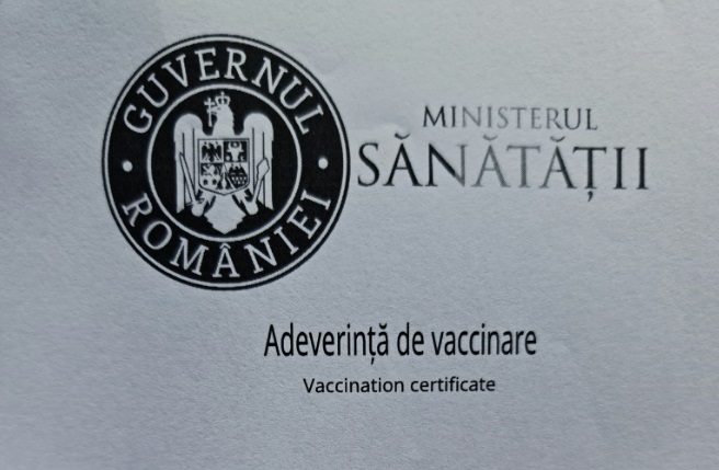 Cât timp e valabilă adeverința de vaccinare anti-COVID-19
