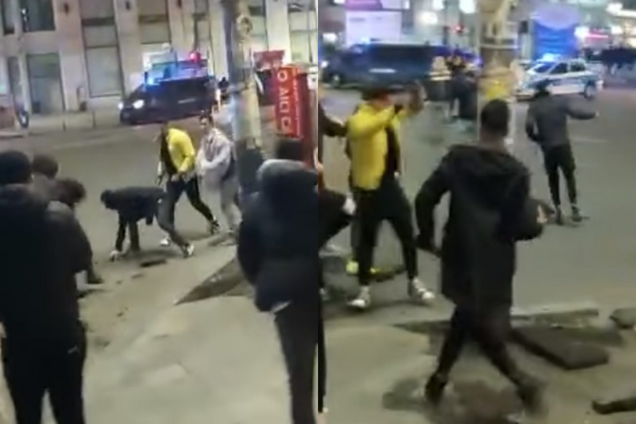 Unii protestatari din Capitală au smuls bucăți de asfalt și le-au aruncat în jandarmi! – VIDEO